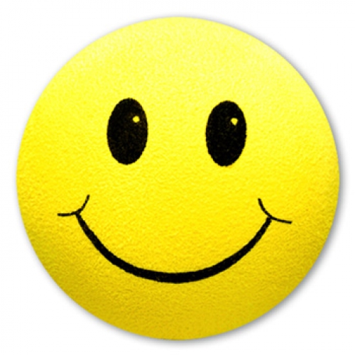 Thick Fat Style Antenna Yellow Smiley Antenna Topper