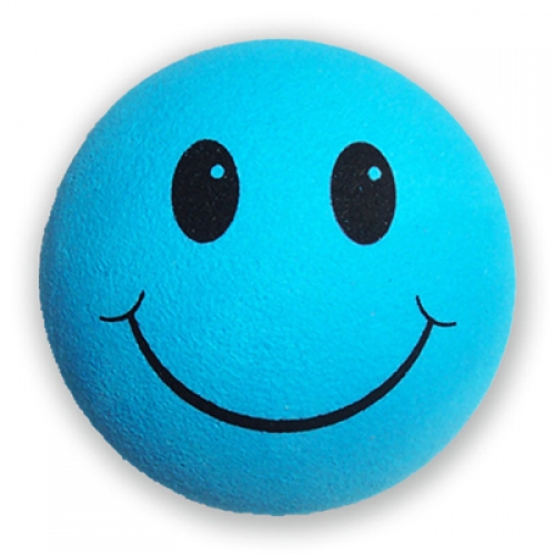 Thick Fat style Antenna - Blue Smiley Antenna Topper